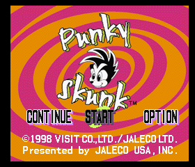 Punky Skunk Title Screen